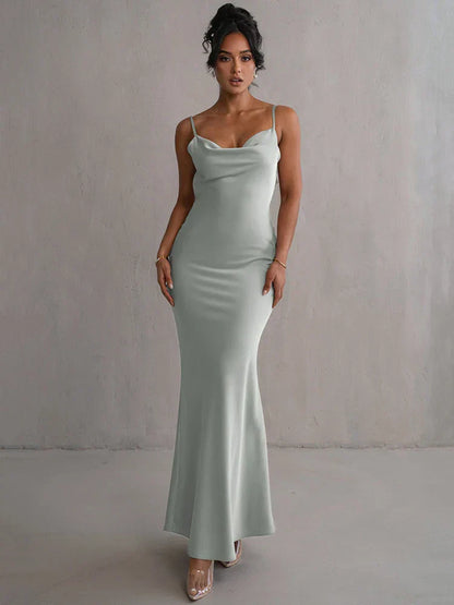 Elarova Langarm-Blumenkleid mit offenem Rücken