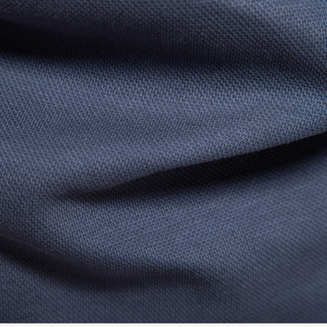 Elarova | Langarm-Poloshirt für Herren – Baumwollmischung, lässige Slim Fit