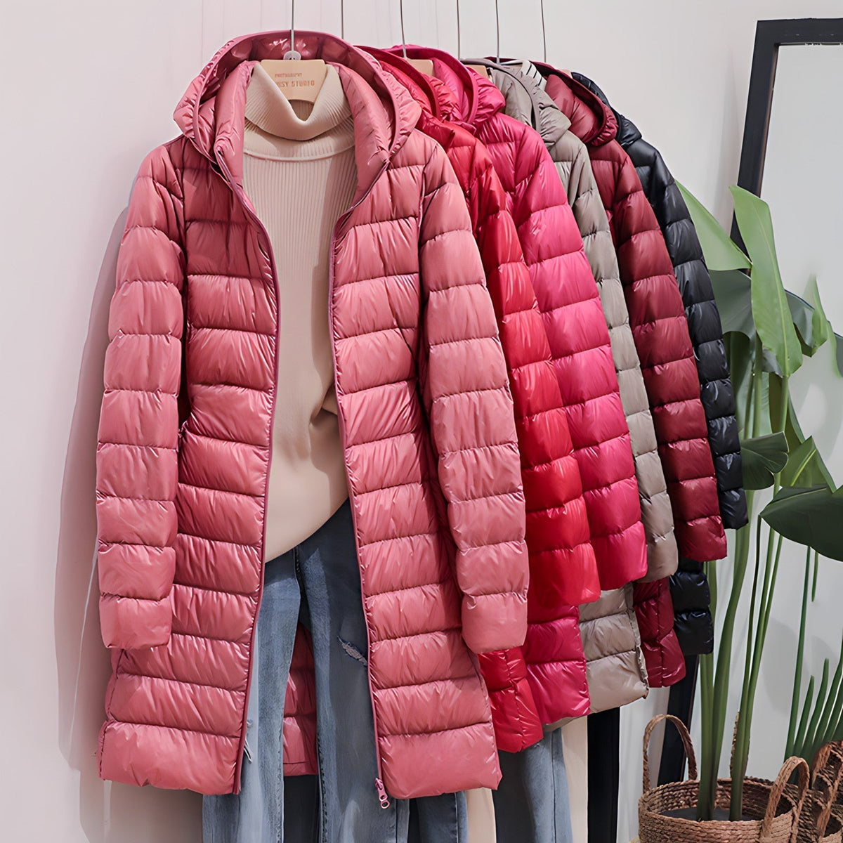 Elarova | Lange Daunenjacke für Damen