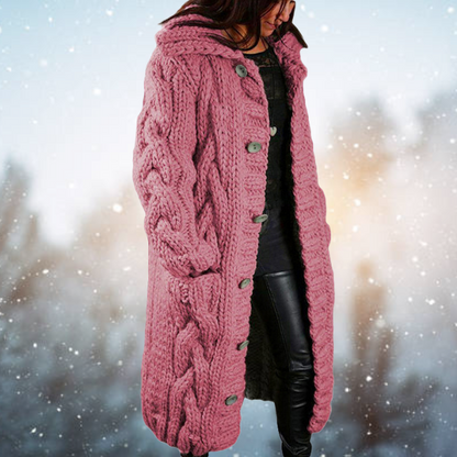 Elarova | Lange Strick Strickjacke
