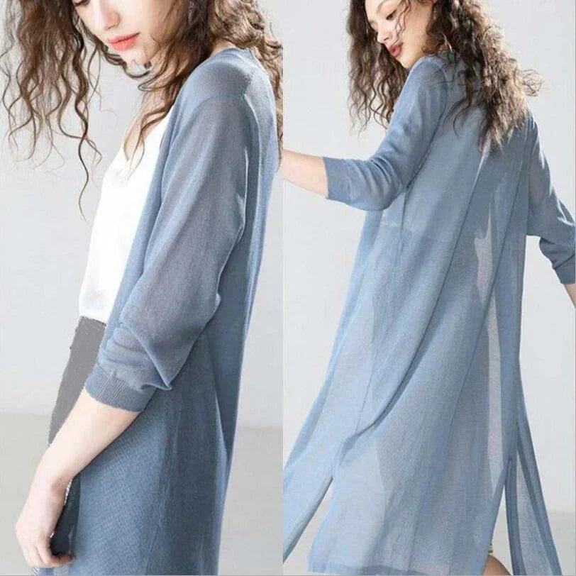 Elarova | Lange Strickpulloverjacke