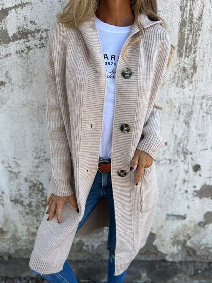 Elarova | Lange Und Bequeme Strickjacke