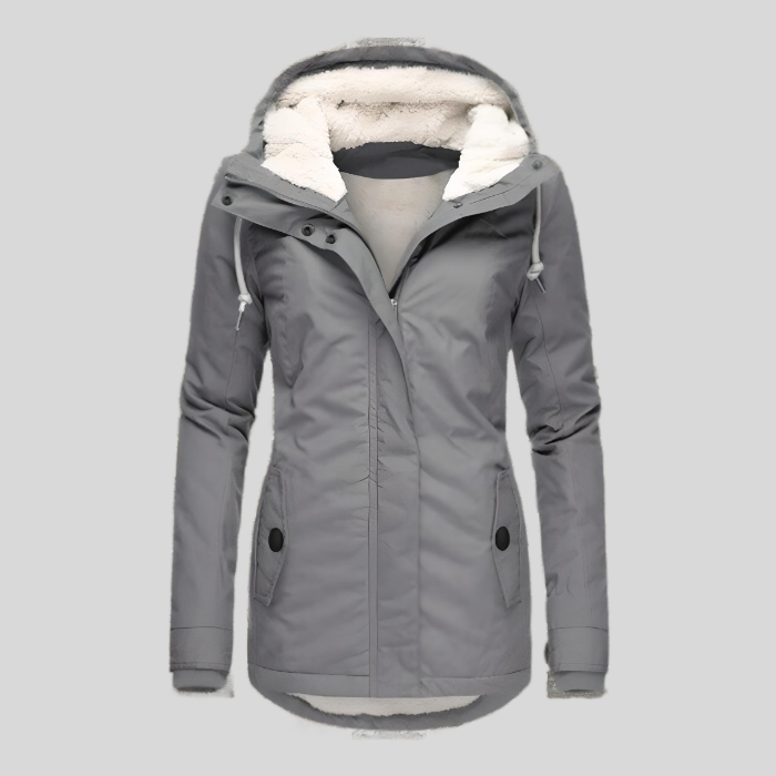 Elarova | Lange Wasserdichte Winterjacke Mit Kapuze & Futter