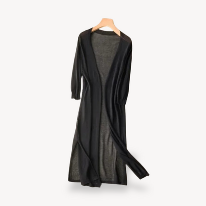 Elarova | Langer Duster-Cardigan aus Strick für Damen