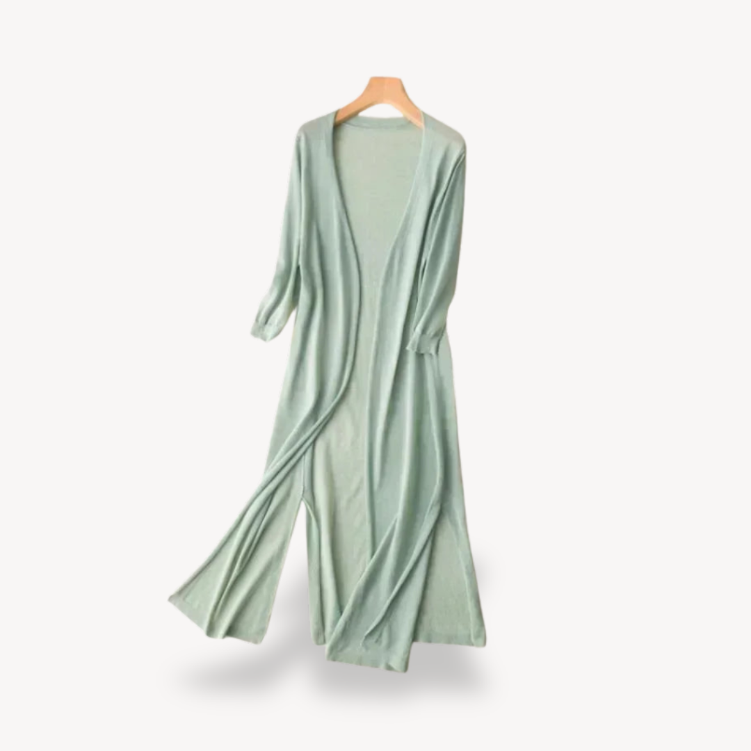 Elarova | Langer Duster-Cardigan aus Strick für Damen
