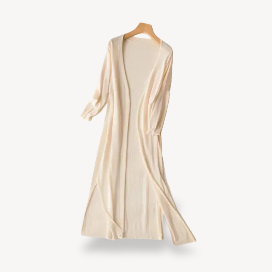 Elarova | Langer Duster-Cardigan aus Strick für Damen