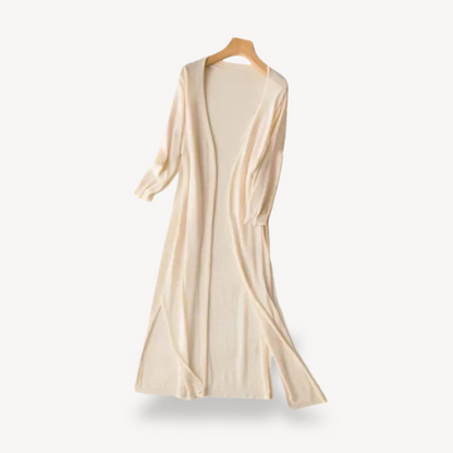 Elarova | Langer Duster-Cardigan aus Strick für Damen