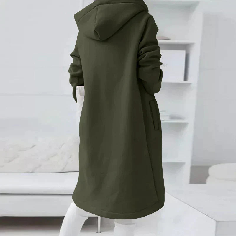 Elarova | Langer Hoodie Mit Reißverschluss