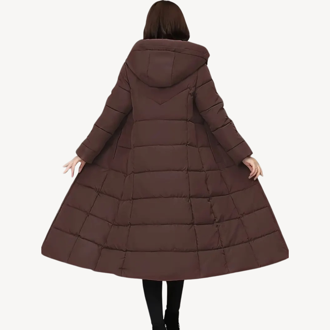 Elarova | Langer Puffermantel für Damen