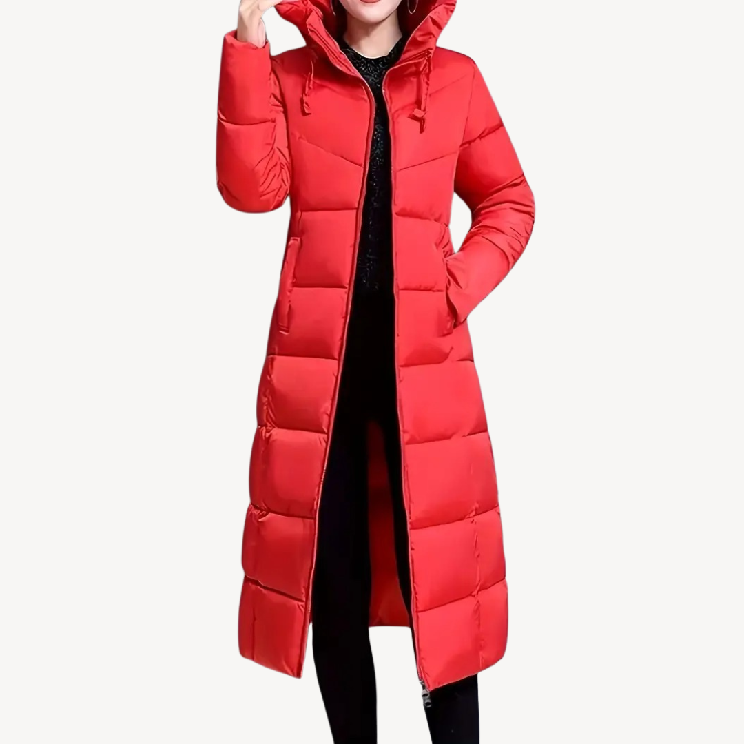 Elarova | Langer Puffermantel für Damen