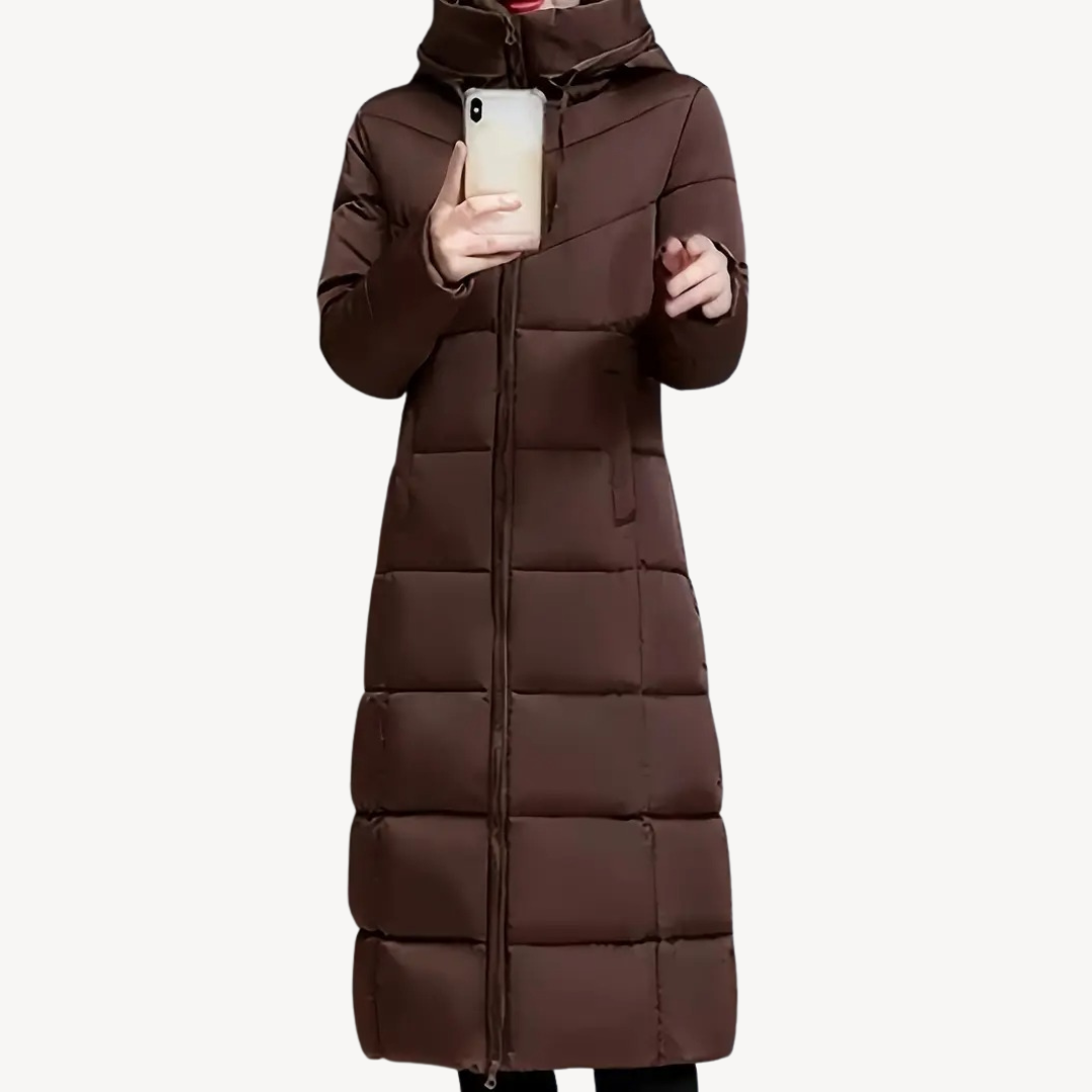Elarova | Langer Puffermantel für Damen