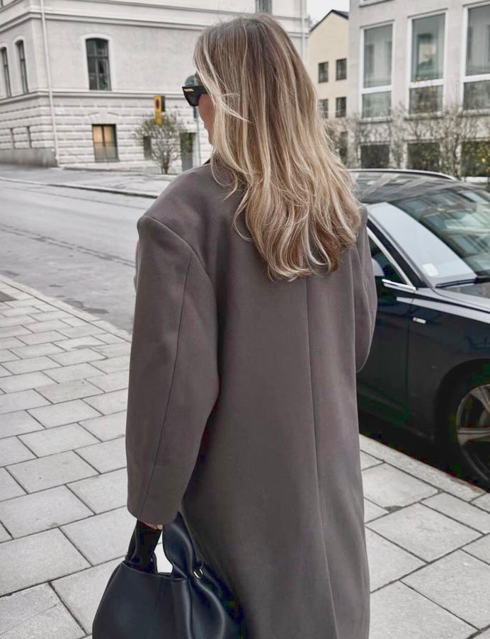 Elarova | Langer Übergroßer Mantel Für Damen