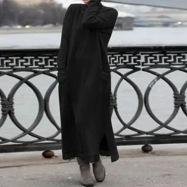Elarova: Langes, lässiges Kleid