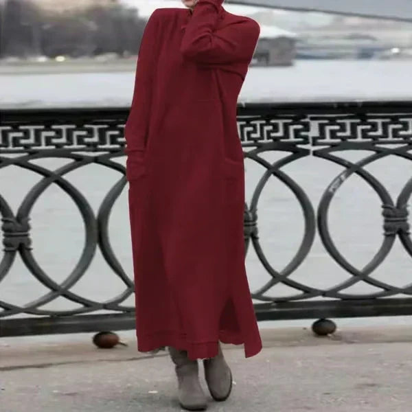 Elarova: Langes, lässiges Kleid
