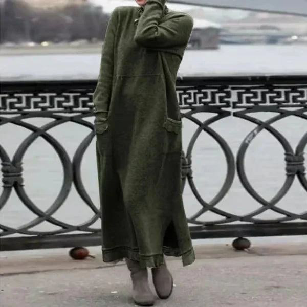 Elarova: Langes, lässiges Kleid