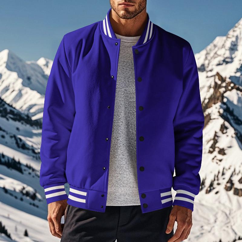Elarova | Lässige Baseballjacke Mit Stehkragen Für Männer