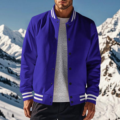 Elarova | Lässige Baseballjacke Mit Stehkragen Für Männer