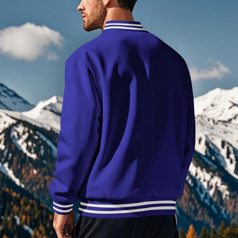 Elarova | Lässige Baseballjacke Mit Stehkragen Für Männer