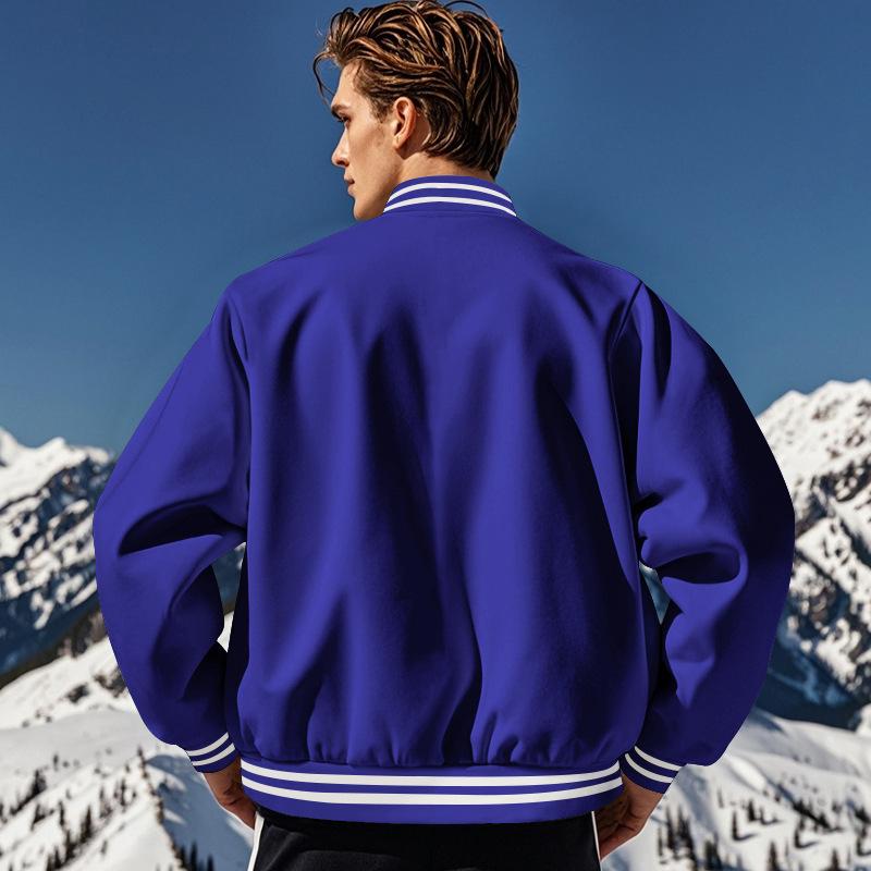 Elarova | Lässige Baseballjacke Mit Stehkragen Für Männer