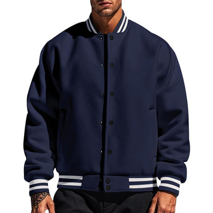 Elarova | Lässige Baseballjacke Mit Stehkragen Für Männer