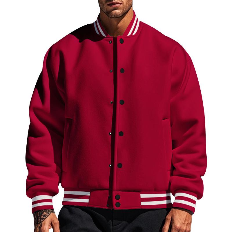 Elarova | Lässige Baseballjacke Mit Stehkragen Für Männer