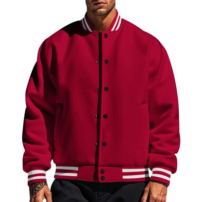 Elarova | Lässige Baseballjacke Mit Stehkragen Für Männer