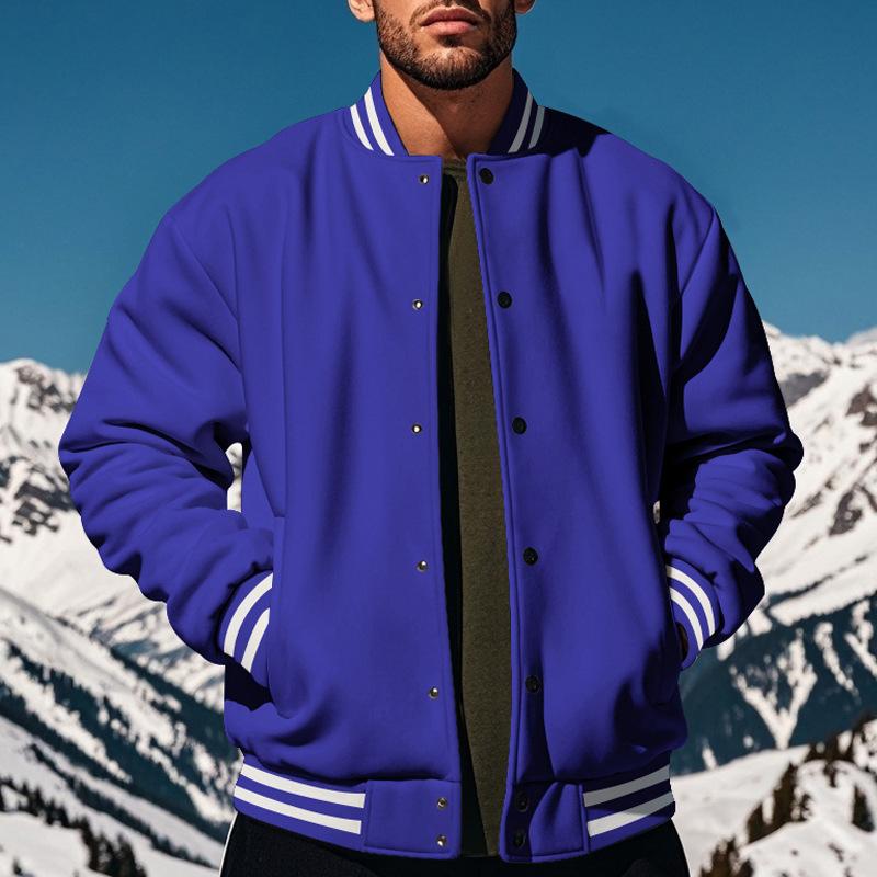 Elarova | Lässige Baseballjacke Mit Stehkragen Für Männer