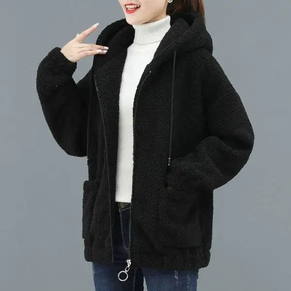 Elarova | Lässige Herbst Fleece Weste mit Kapuze für Frauen