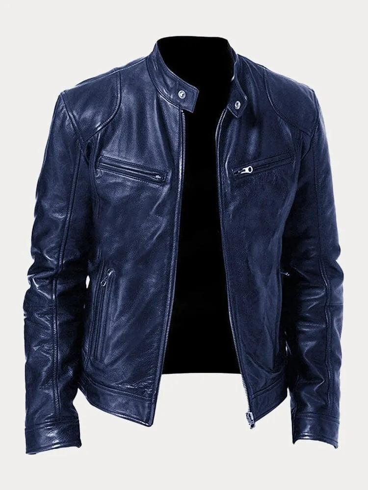 Elarova | Lässige Lederjacke Für Männer