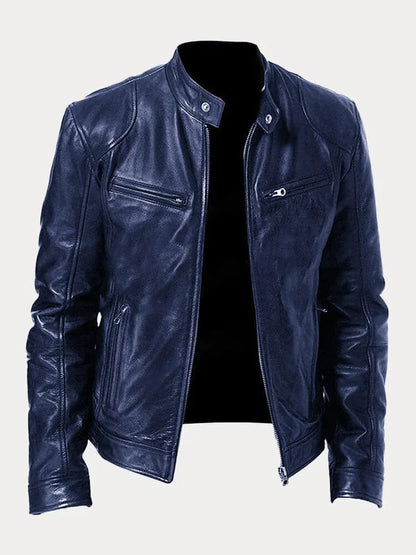 Elarova | Lässige Lederjacke Für Männer