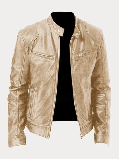 Elarova | Lässige Lederjacke Für Männer