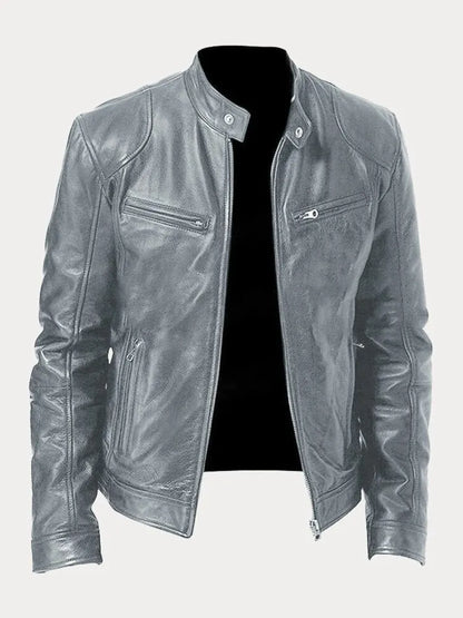 Elarova | Lässige Lederjacke Für Männer