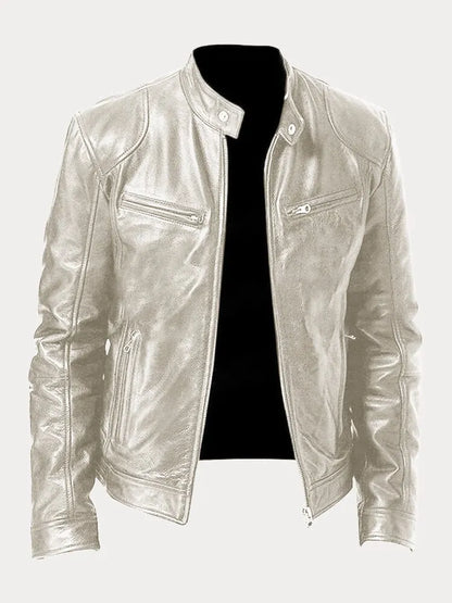 Elarova | Lässige Lederjacke Für Männer