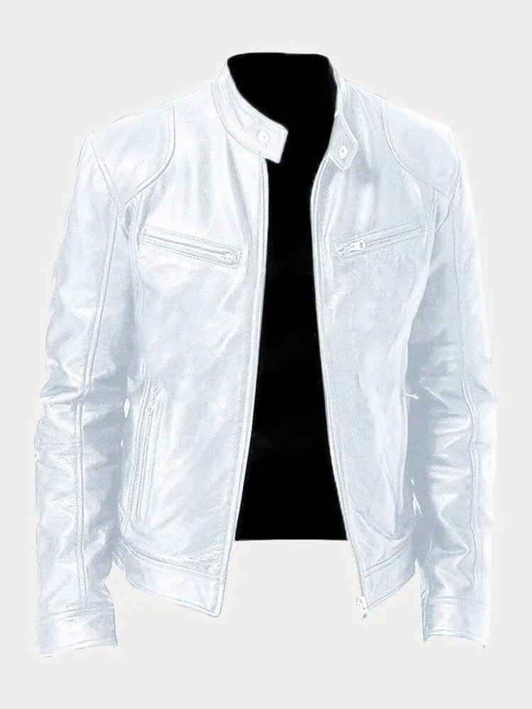 Elarova | Lässige Lederjacke Für Männer