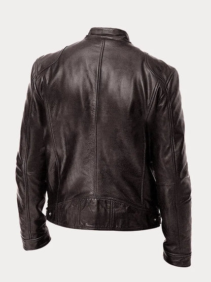 Elarova | Lässige Lederjacke Für Männer