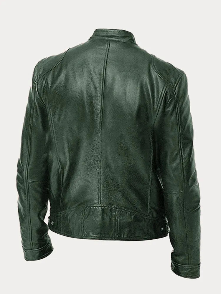 Elarova | Lässige Lederjacke Für Männer