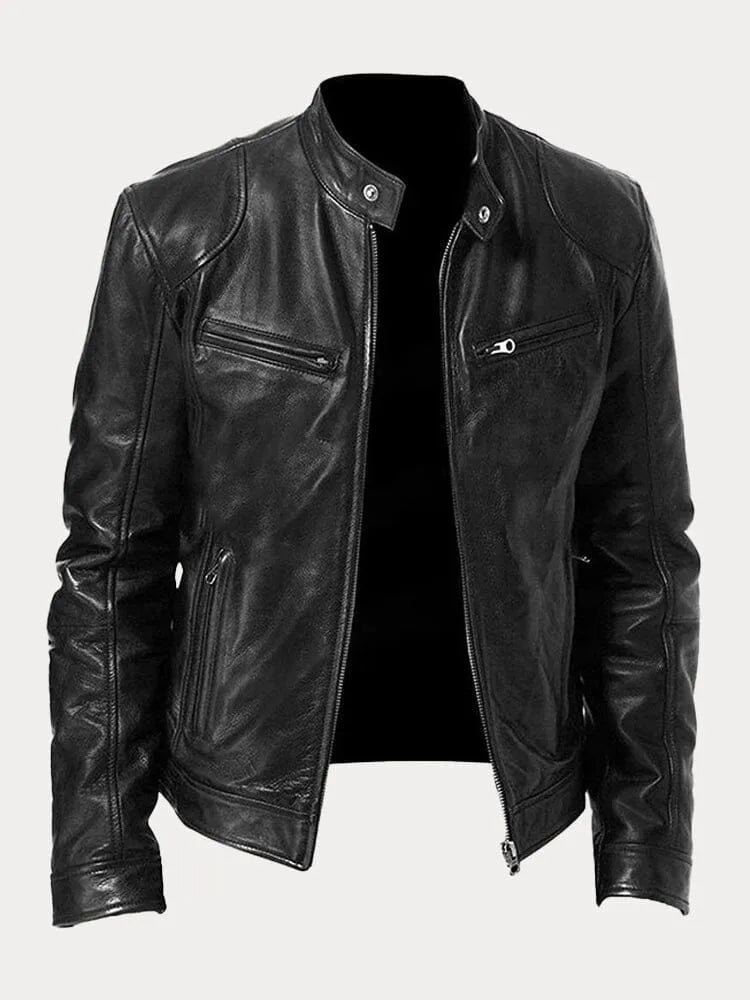 Elarova | Lässige Lederjacke Für Männer