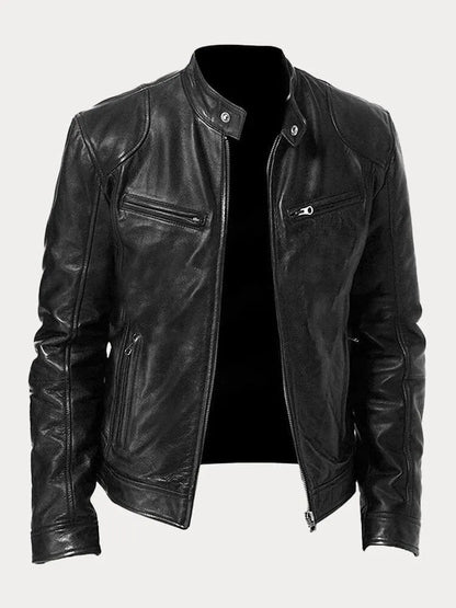 Elarova | Lässige Lederjacke Für Männer
