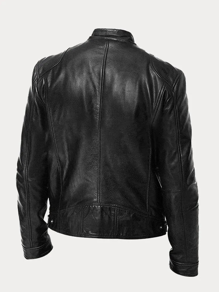 Elarova | Lässige Lederjacke Für Männer
