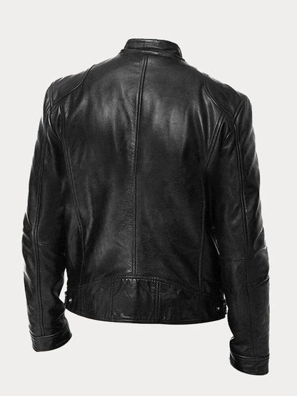 Elarova | Lässige Lederjacke Für Männer