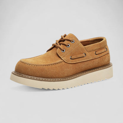 Elarova | Lässige Low-Top-Schnürschuhe aus Wildleder für Herren
