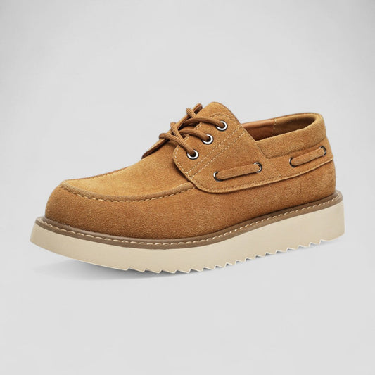 Elarova | Lässige Low-Top-Schnürschuhe aus Wildleder für Herren
