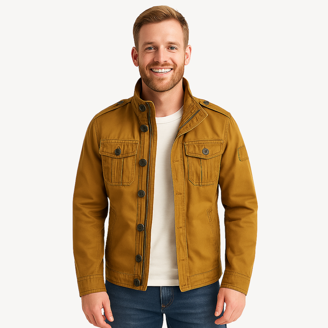 Elarova | Lässige Militärjacke für Herren