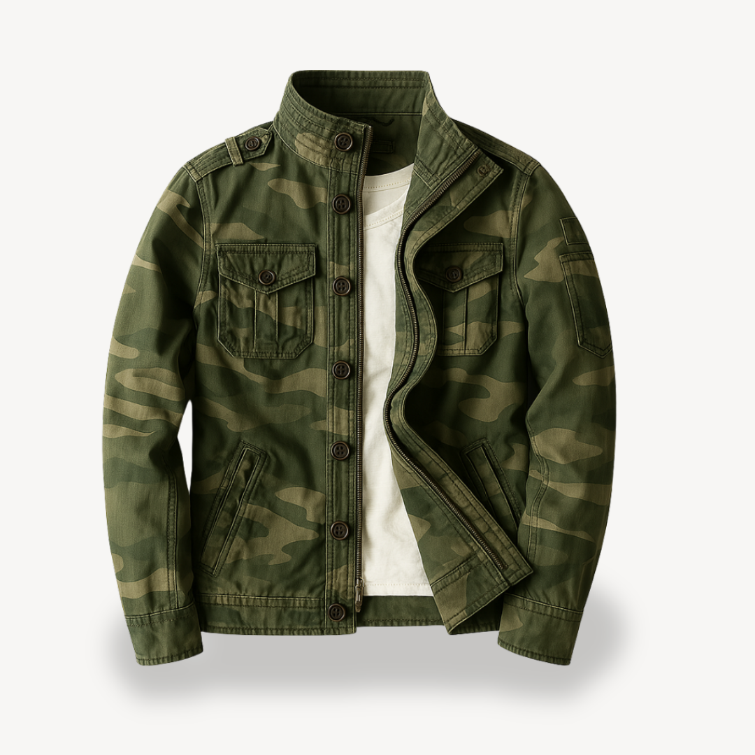 Elarova | Lässige Militärjacke für Herren