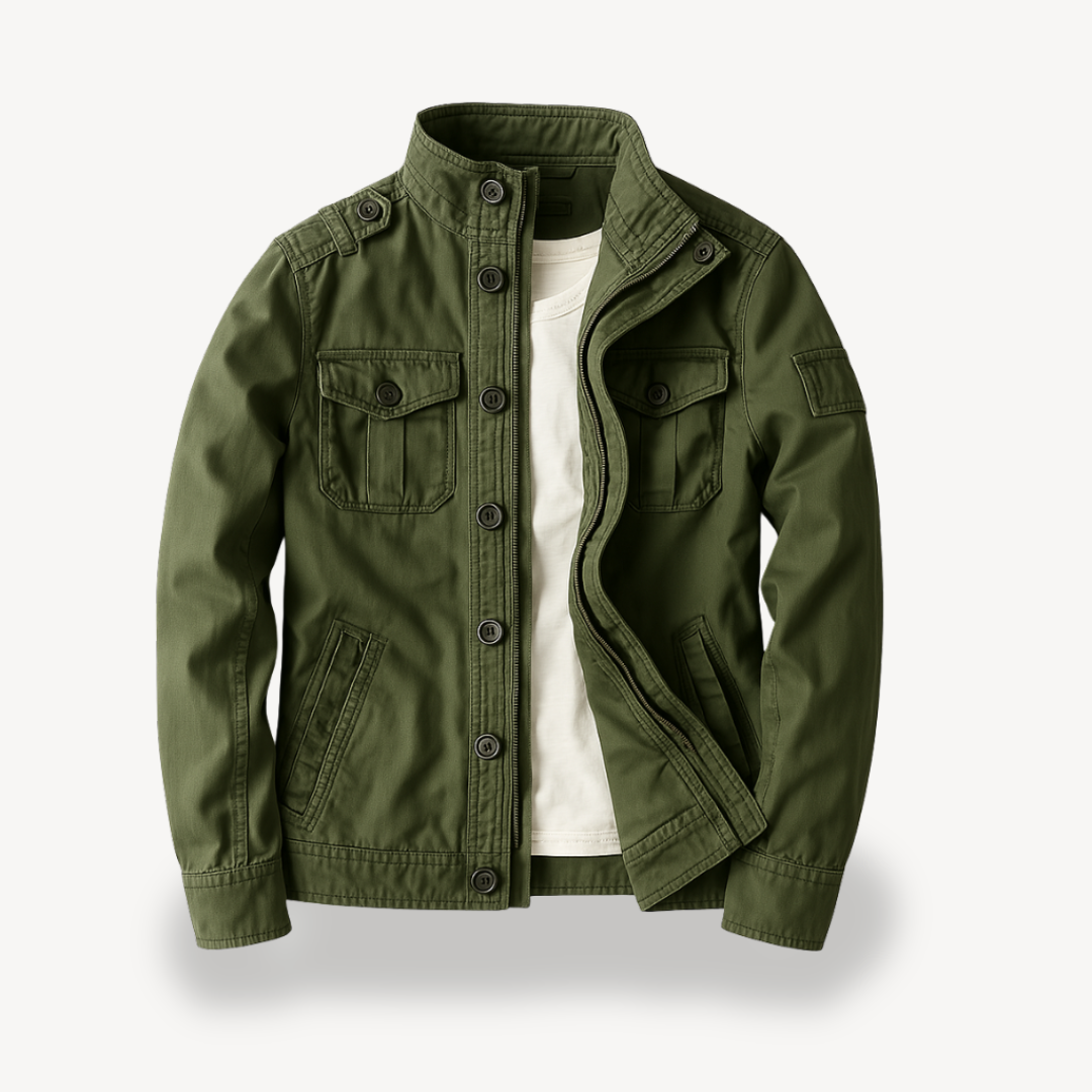 Elarova | Lässige Militärjacke für Herren