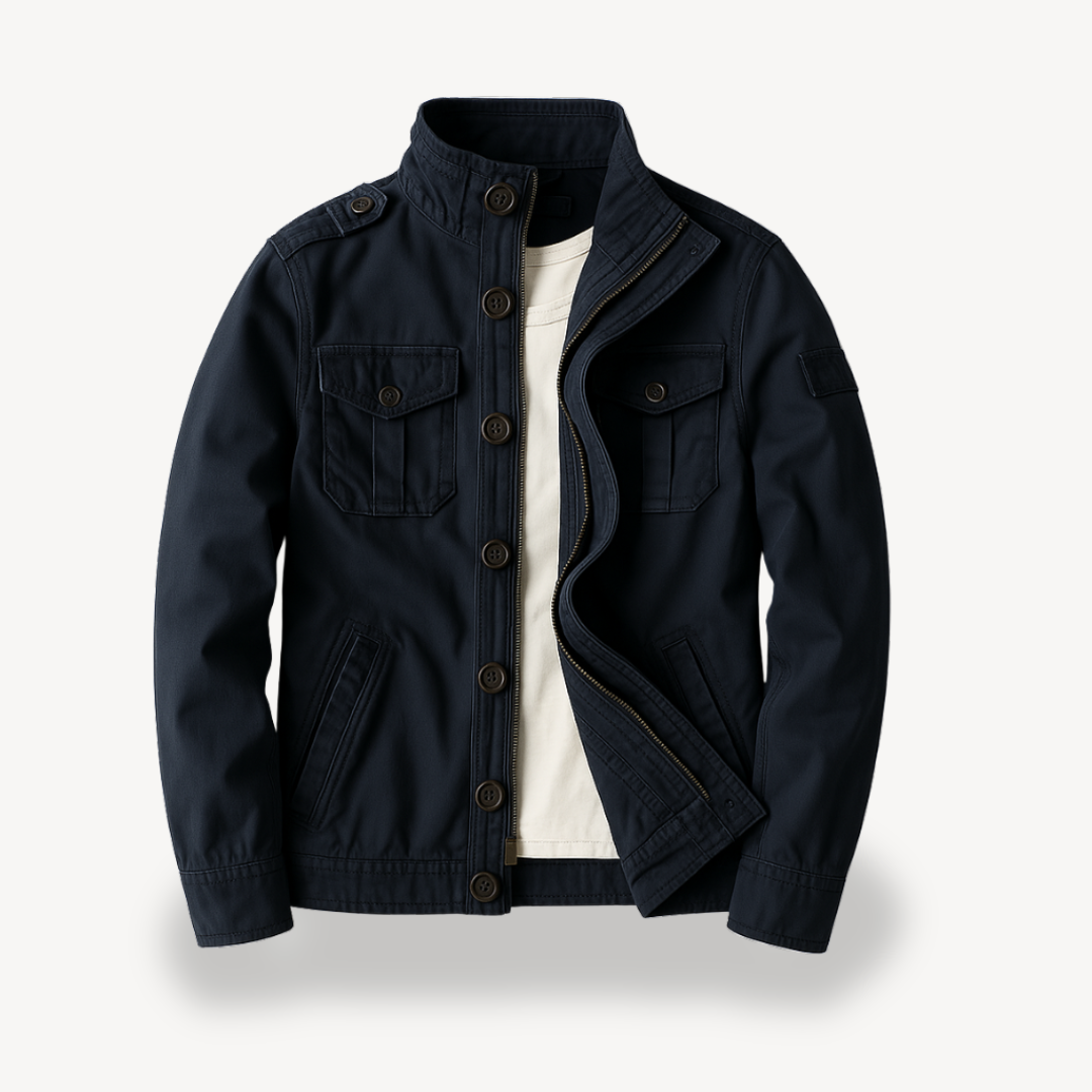 Elarova | Lässige Militärjacke für Herren