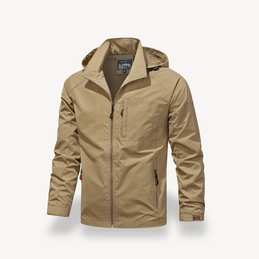 Elarova | Lässige Polyester-Reißverschlussjacke für Herren