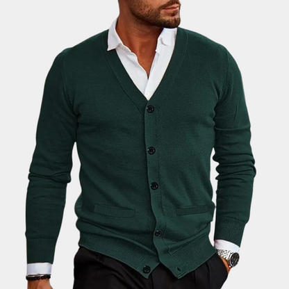 Elarova | Lässige Strickjacke mit Knöpfen