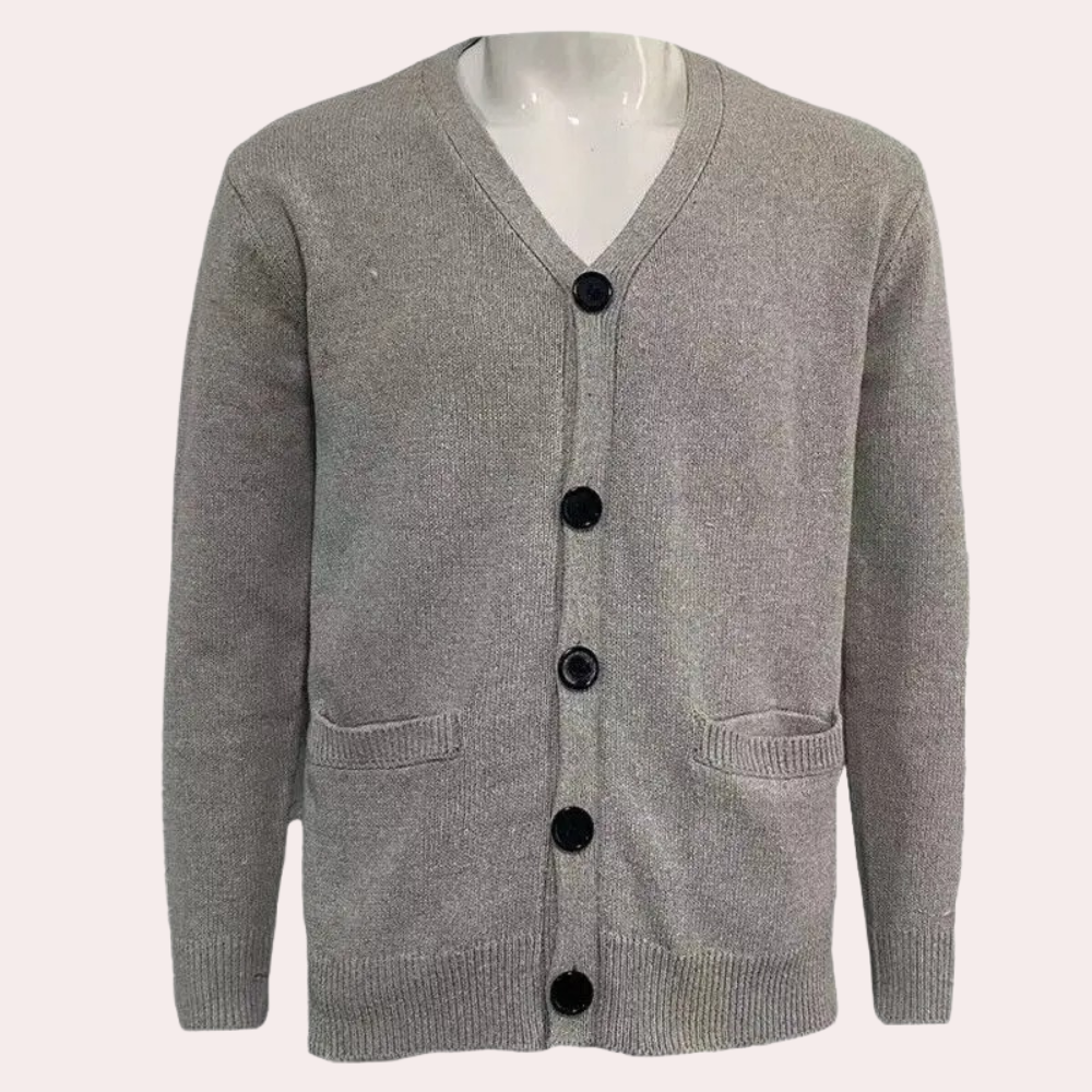 Elarova | Lässige Strickjacke mit Knöpfen