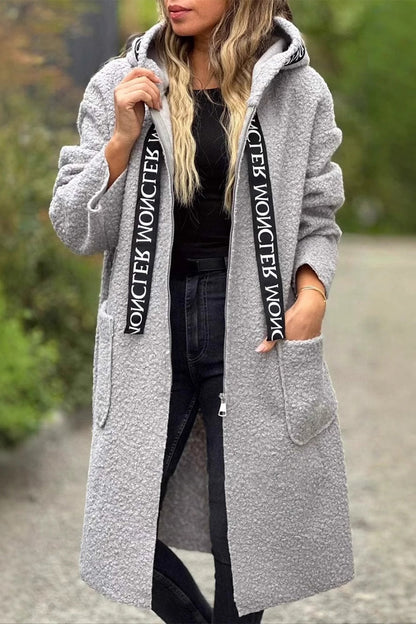 Elarova | Lässige Taschen Patchwork Reißverschluss Kapuzenjacke - 6 Farben
